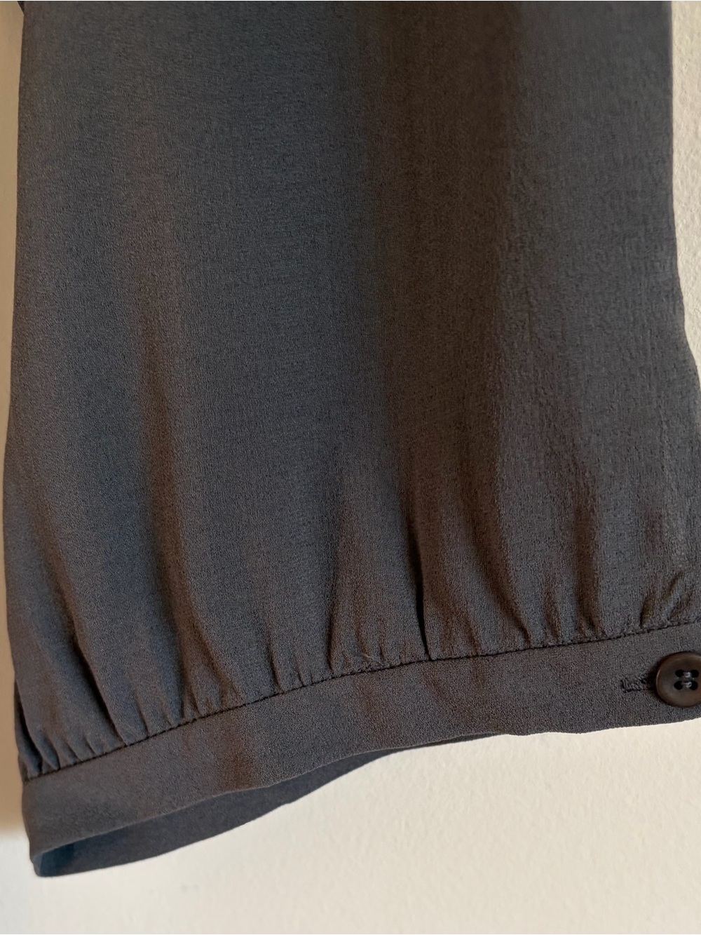 Eileen Fisher Wide-Leg Silk Dress Pants in Charcoal - Picture 8 of 8